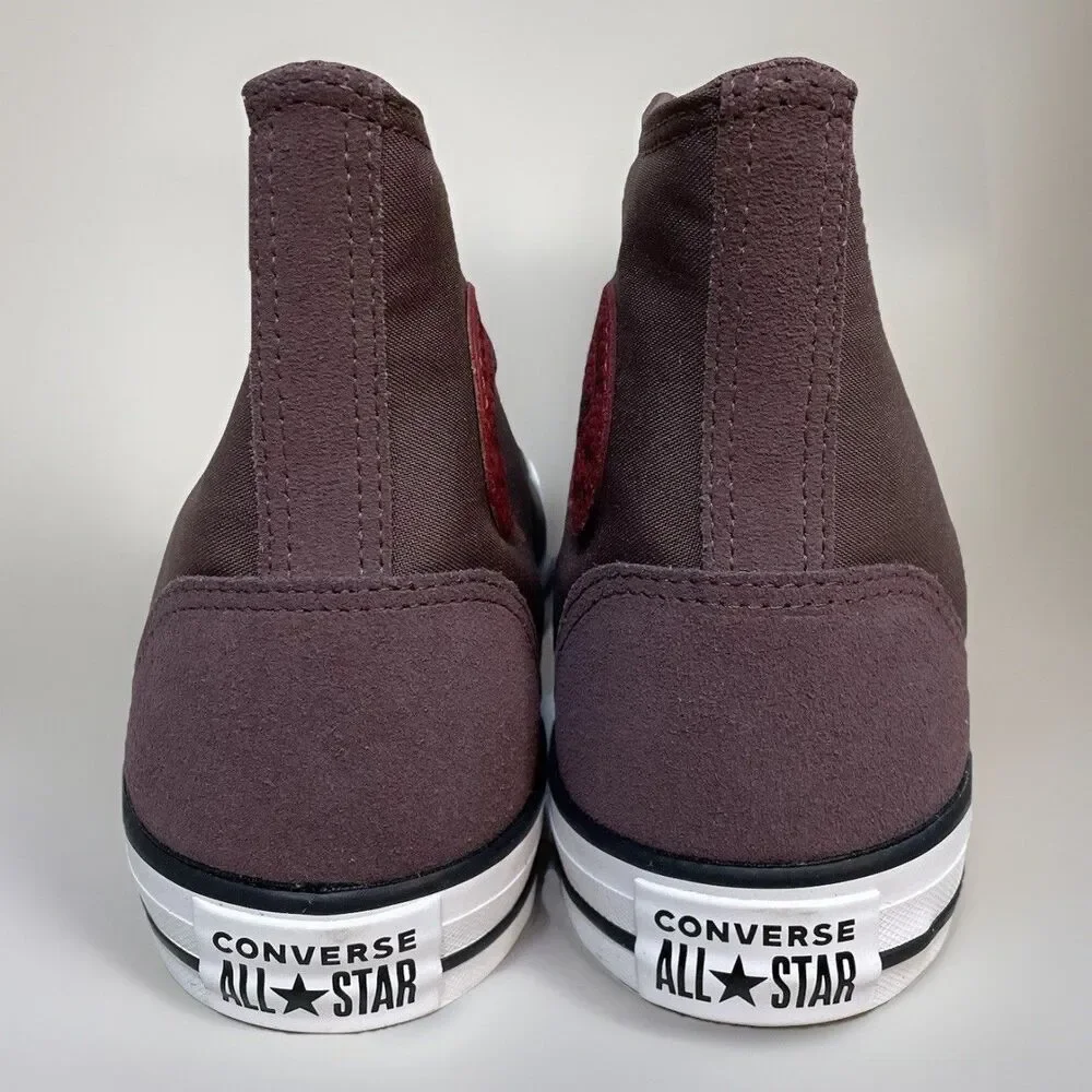 Converse CTAS High Top Shoes Sneakers A12710F Park Red Suede Mens Size 10 New